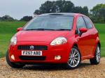 Fiat Grande Punto T-Jet 3-Door 2007 года (UK)